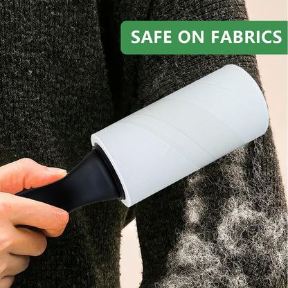 Lint Rollers for Pet Hair Extra Sticky, 600 Sheets Value Set Lint Roller with 2 Upgraded Handles, 6 Rollers Portable Pet Lint Remover for Clothes, Furniture, Carpet, Dog & Cat Hair Removal