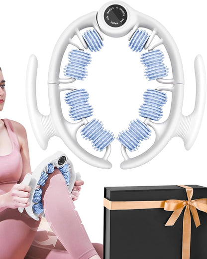 Anti Cellulite Roller & Lymphatic Drainage Massager | Fascia Blaster for Contoured & Smoother Skin | Tool for Sore Arms, Legs, Stomach & Buttocks (Blue)