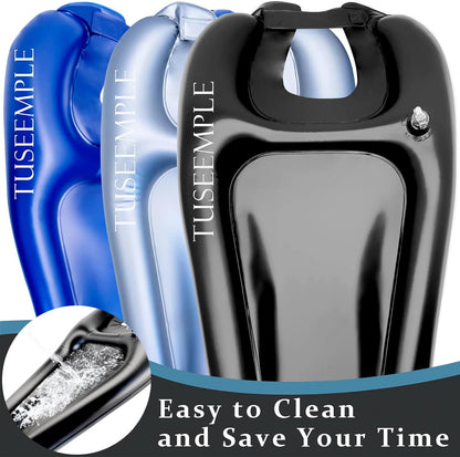 Portable Shampoo Bowl for Home, Portable Hair Washing Station for Sink, Hair Washing Tray for Sink at Home (Black)