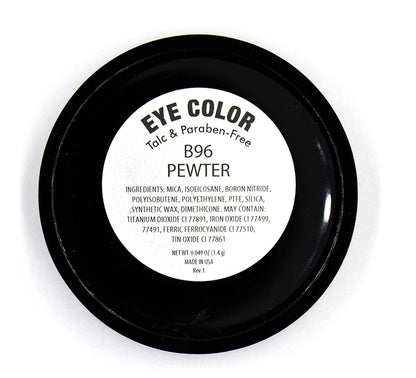 Pewter Frosted Misty Hunter Green Grey Silver Shimmer Pressed Powder Single Vegan Eyeshadow; Talc, Paraben & Cruelty Free