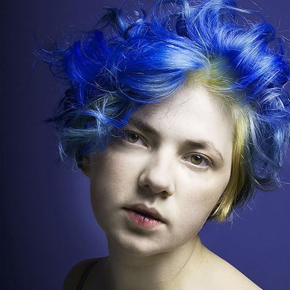 Blue Temporary Hair Color,Natural Hair