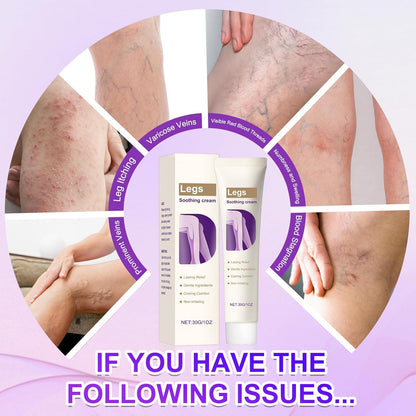 2Pcs Soothing Leg Cream –Varicose Veins Relief,Relieve Gel for Leg Discomfort,Soothing Cooling Gel,Sports Cooling Body Care Cream,Fast Absorbing for Women and Men