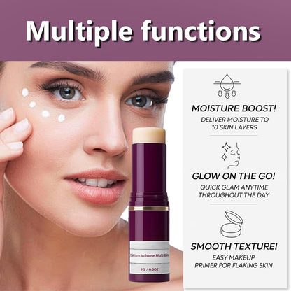 Calcium Multi Balm Stick - Korean Collagen Infused Moisturizer for Youthful, Firm Skin - Hydrating Wrinkle Treatment for Face, Neck & Eyes - 9g(2pcs)