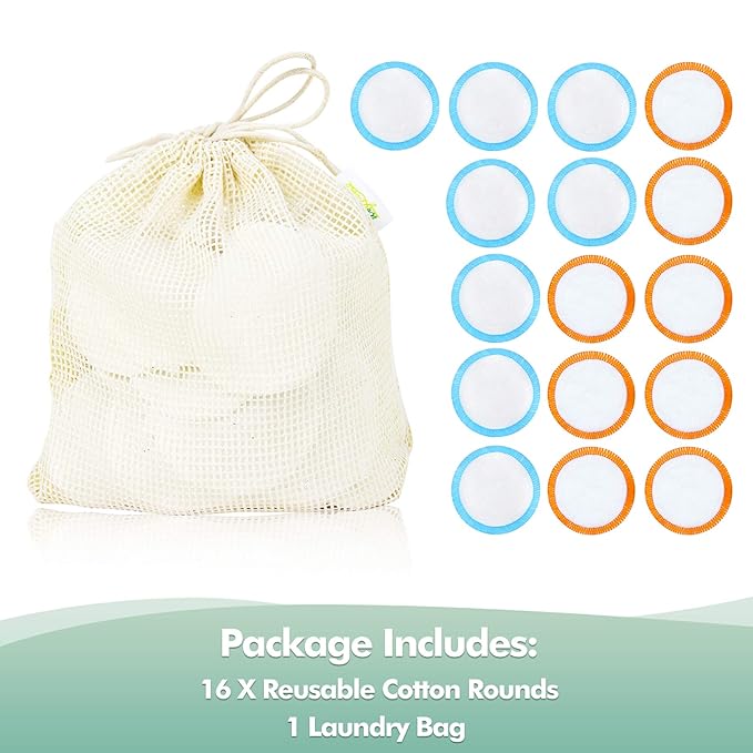 Wegreeco cotton rounds reusable -
