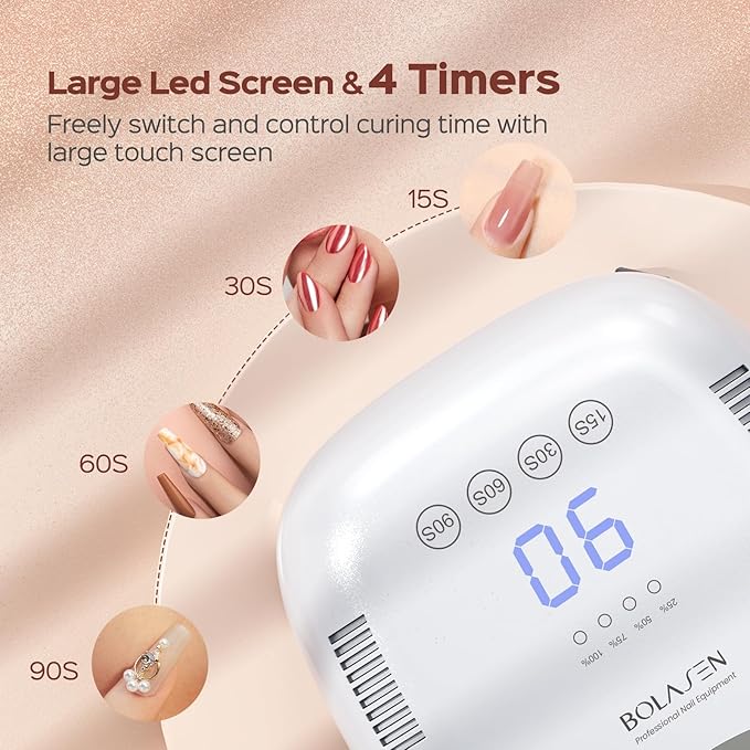 BOLASEN Cordless Rechargeable UV Nail