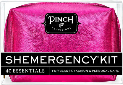 Pinch Provisions Shemergency Kit for Her, 40 Emergency Essential Items, Compact, Multi-Functional Pouch, Gift for Women, Birthday, Bachelorette Parties, and More!