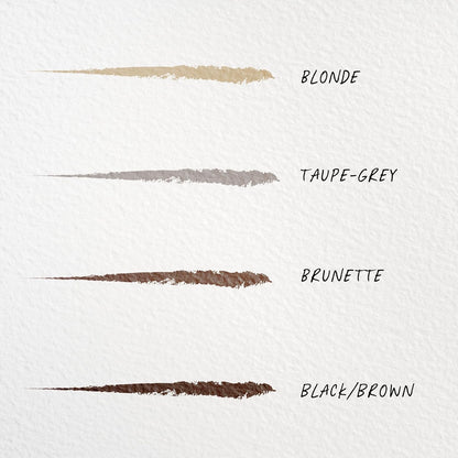 Wunderbrow Micro-Classic Brow Pencil, 2.5mm tip for precision filling, Sharpener Included, Vegan and Cruelty Free (Brunette)