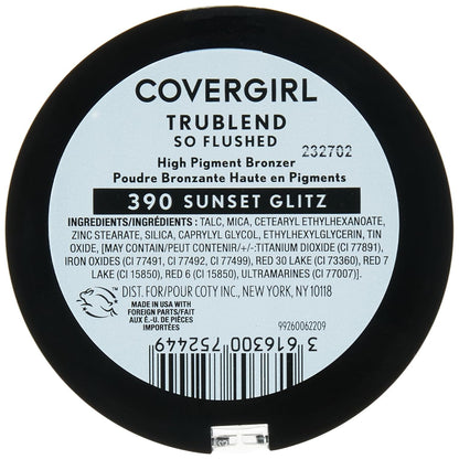 COVERGIRL Trublend So Flushed High Pigment Bronzer, Sunset Glitz, 0.33 Oz, 1 Count (Pack of 1)