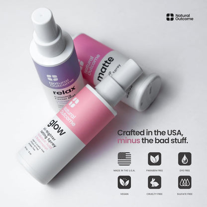 Face Mist Trio Collection – Hydrating Facial Mist Spray for Glowing Skin – Rosewater, Lavender & Hyaluronic Acid – Makeup Setting & Refreshing Face Spray Mist