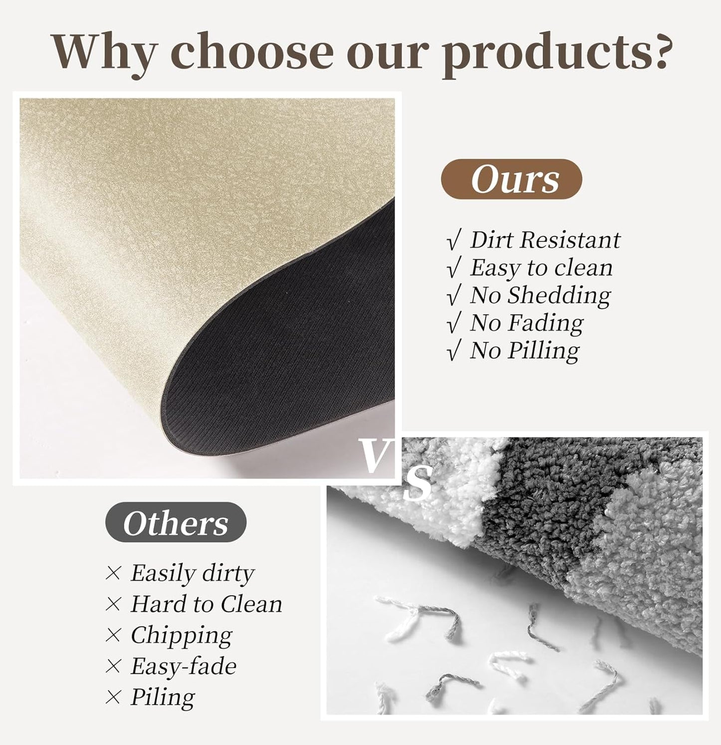 Bathroom Mat Rugs 47x17, Long Diatomaceous Earth Bath Mat Large Quick Dry Bath Mat Non Slip Rubber Backed Super Absorbent Shower Mat, Thin Bathroom Runner Rugs Floor Mat Fit Under Door, Beige