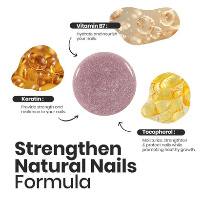 Beetles Nail Polish Set, 6 Colors Nude Nail Polish Kit Shimmer Nude Jelly Pink Champagne Mist Quick Dry Fingernail Polish Gifts for Women Salon DIY Manicure Kit