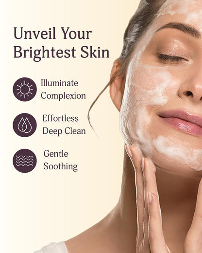 Rice Therapy Rice Bran Foam Cleanser (5.1+5.1fl oz, Pack of 2) - Facial Deep Cleansing Foam for Oily Skin. Radiant, Smooth Skin with Gentle Scrub for Men & Women