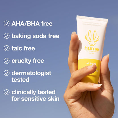 Hume Supernatural Invisible Whole Body Deo Balm - Full Body Protection - Aluminum Free, No Baking Soda - Anti-Chafing Odor Control - Clinically Tested on Sensitive Skin (Coconut Coast, 1-Pack)