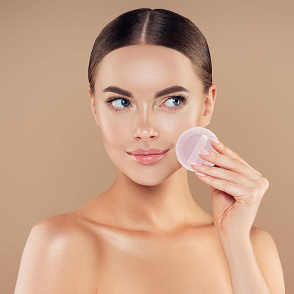 24Pcs Powder Puff Cotton Round Makeup Puff Pads with Strap Face Powder Puffs for Loose and Foundation Cosmetics Sponge Powder Puffs