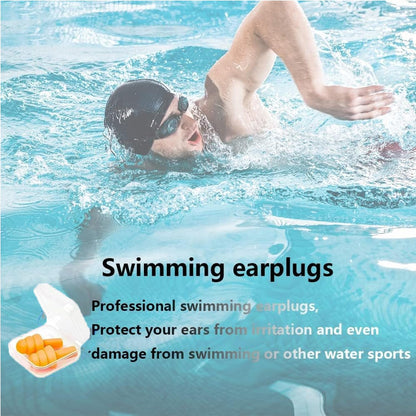 Reusable Ear Plugs, Earplugs for Sleeping Noise Cancelling – Super Soft, Silicone Ear Plug, for Sleeping 8 Pairs, Swimming, Snoring, Concerts, Work, Noisy Places