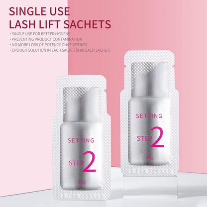 2024 Upgraded Fast Perm Lash Lift Kit Eyelash Perm Kit Eyelash Fixation Lotion (Quantity: 10 Packs)