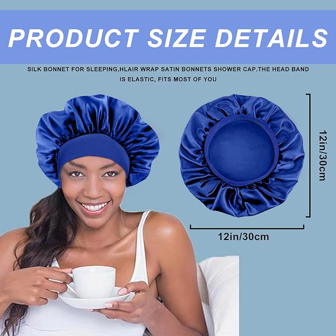 4pcs silk bonnet for sleeping
