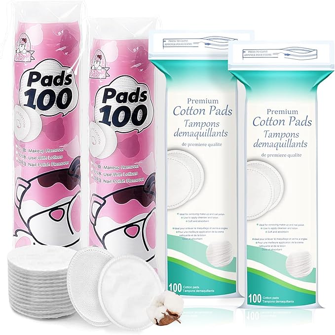 Premium cotton rounds for face,