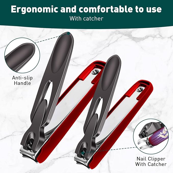 2 pack nail clipper with