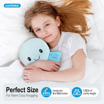 Octopus Microwave Heating Pad for Pain Relief, Unscented Microwavable Heating Pads for Cramps, Neck Shoulder, Muscles, Small Natural Heat Pack Moist Heat with Washable Cover