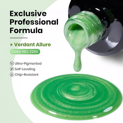 Beetles Green Cat Eye Gel Polish, 15ML Light Green Glass Cat Eye Glitter Gel Polish with Magnet Shimmer Translucent Sheer Color Soak Off UV Lunar Gleam Series French Nail Art Gift for Women