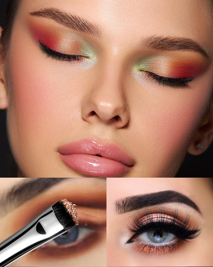 EIGSHOW Eyeshadow Smudge Brush & Eyeliner Brush, High-End Precision Eye Makeup Tools for Blending Cat Eye, Winged Liner (E865&E806)