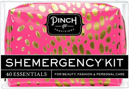 Pinch Provisions Shemergency Kit for Her, 40 Emergency Essential Items, Compact, Multi-Functional Pouch, Gift for Women, Birthday, Bachelorette Parties, and More!