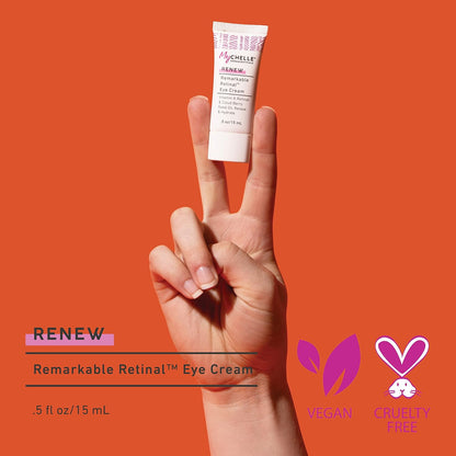 MyChelle Dermaceuticals Remarkable Retinal Eye Cream (0.5 Fl Oz) - Anti Aging Serum with Potent Vitamin A and Plant Stem Cells to Reduce Appearance of Fine Lines and Wrinkles