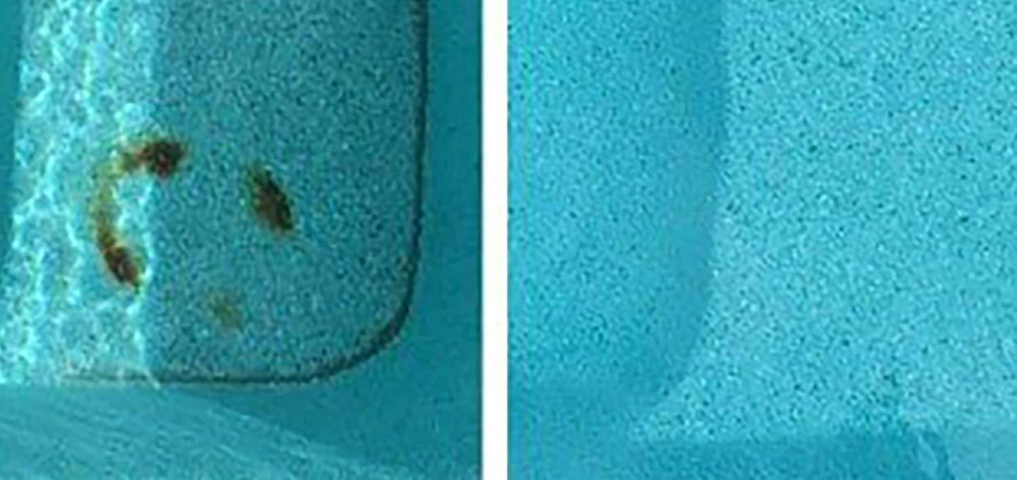 ATIE Pool Pumice Stone with EZ-Clip Handle to Reomve Erase Rust Stain Spot in Concrete Plaster Pool Spa and Calcium Deposit on Pool Tile (2 Pack)