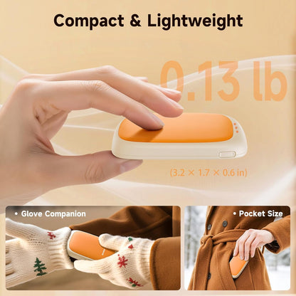 Electric Hand Warmers Rechargeable - 2 Pack Magnetic Pocket Heater Handwarmers with AI Chips, Portable Hunting Gear, Reusable Winter Essentials, Gift Ideas for Men, Women, Outdoor