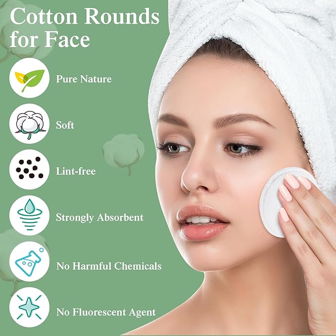 Maxcheck 1000 pcs cotton rounds