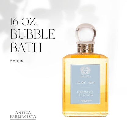 Antica Farmacista Bergamot & Ocean Aria Bubble Bath, 16 Fl Oz