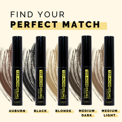 Elizabeth Mott Queen of the Fill Tinted Eyebrow Gel – Brow Filler, Volumizer & Setter – Defines, Shapes & Covers Gray Hairs – Water-Resistant, Long-Lasting – Cruelty-Free – Blonde Shade 4g