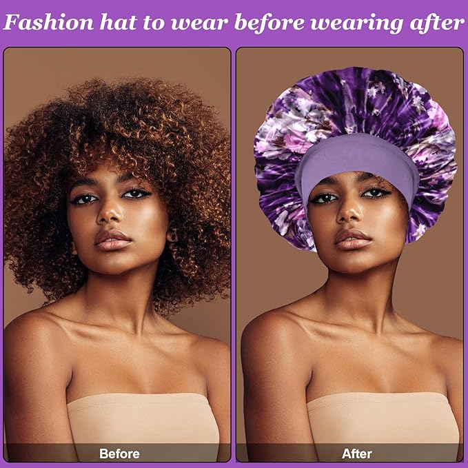 4pcs silk bonnet for sleeping,satin