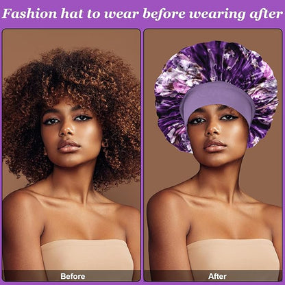 4pcs silk bonnet for sleeping,satin