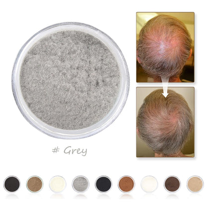Hair Fibers for Thinning Hair for Women All-Natural Hair Building Fibers 0.98 Oz Hair Volume Powder Bald Spot Cover Up for Men & Women (Gray)