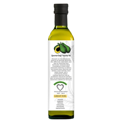 Fruittal Garlic-Infused Avocado Oil – 100% Pure, Made in the USA, and Rich in Health Benefits (16.9 Oz)
