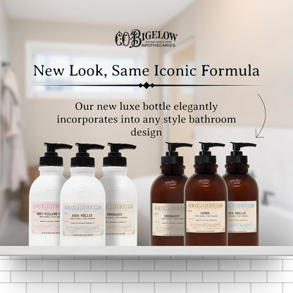 C.O. Bigelow Iconic Collection Amber Body Lotion, Scented Body Cream with Grapeseed Oil and Shea Butter, 10.5 fl oz