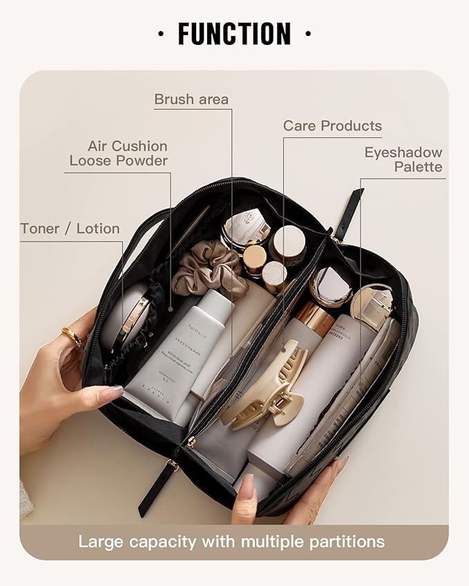 Eachy travel makeup bag,large capacity