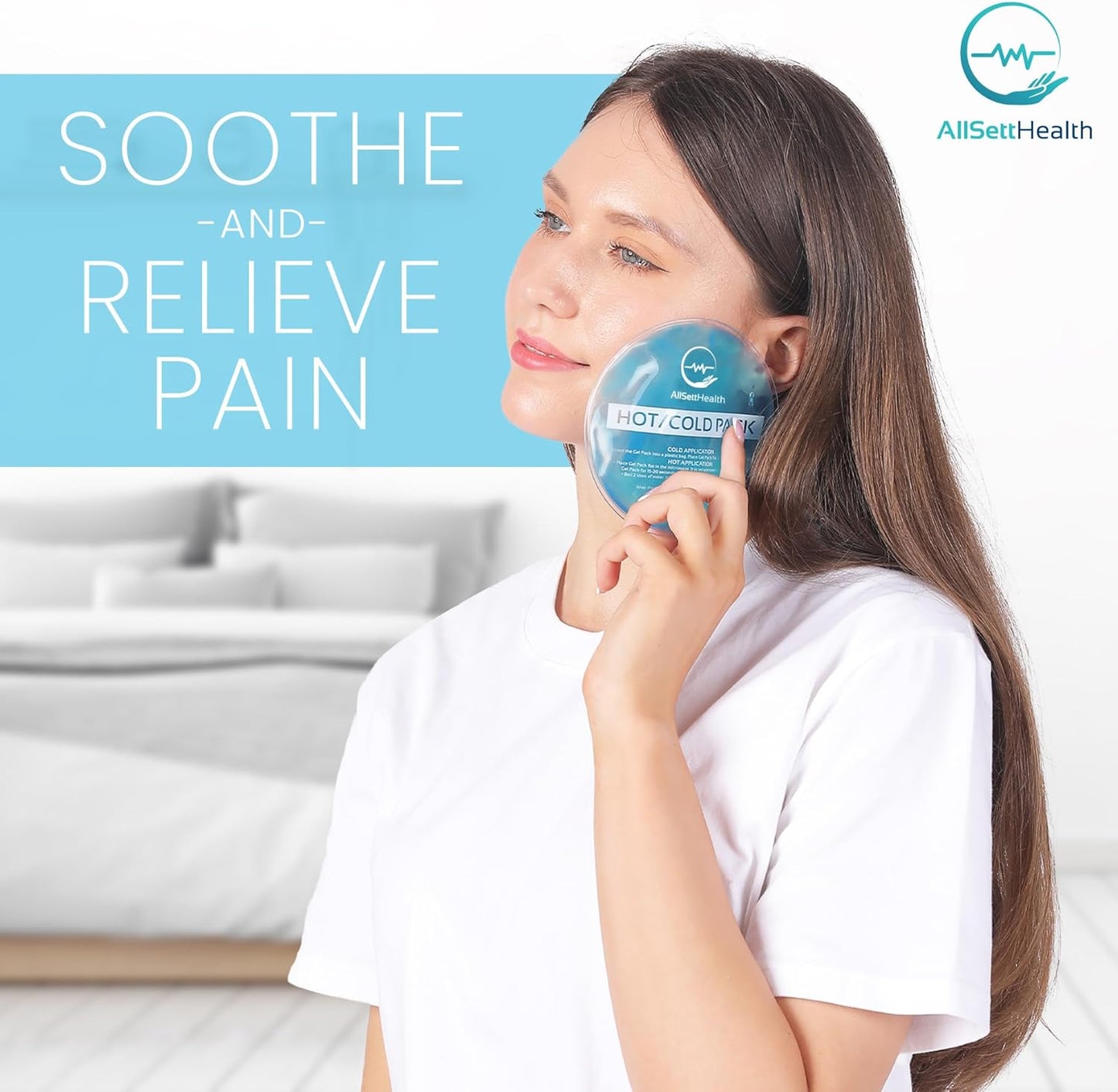 Reusable Hot and Cold Gel Ice Packs for Injuries - Gel Cold Packs for Injuries - Multiple Shapes and Sizes 7 Variety Pack