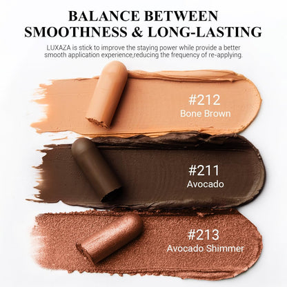 Coral Island Eyeshadow Stick 3PCS Makeup Set, Metallic Shimmer Matte Cream Eye Shadow Eyeliner Brightener Pencil Crayon - J2 Coral Island