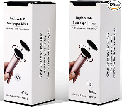 120pcs replaceable sandpaper refill discs