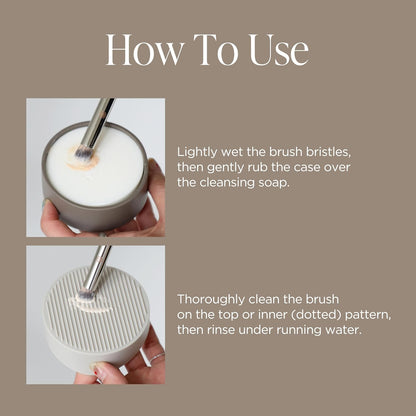 Piccasso Brush Cleaner – Makeup Brush Cleaner Cleanser Soap for Deep Cleaning, Gentle Brush Cleaner for Makeup Brushes, Professional Brush Cleaner Make Up Solid Cleanser