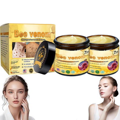 Bee Venom Comprehensive Bee Cream,2025 Professional Treatment Cream Wrinkle Removal Anti-Aging Moisturizing,Effective In Reducing Skin Blemishes (2PCS)