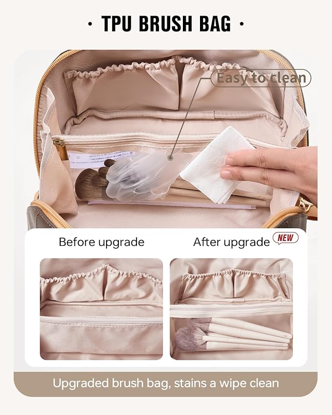 Eachy travel makeup bag,large capacity