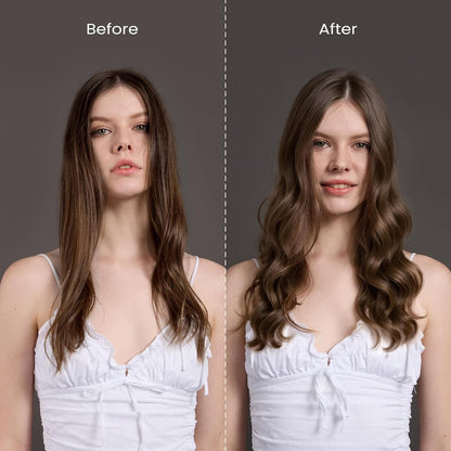 Zavarea Automatic Curling Iron, 1 Inch Hair Curler with 5 Temperatures, 3-Ways Rotation & 3-Styling Modes, Anti-Scald & Tangle-Free Self Rotating Curling Wand, Makes Hair Smoother & Shiner (Gray)