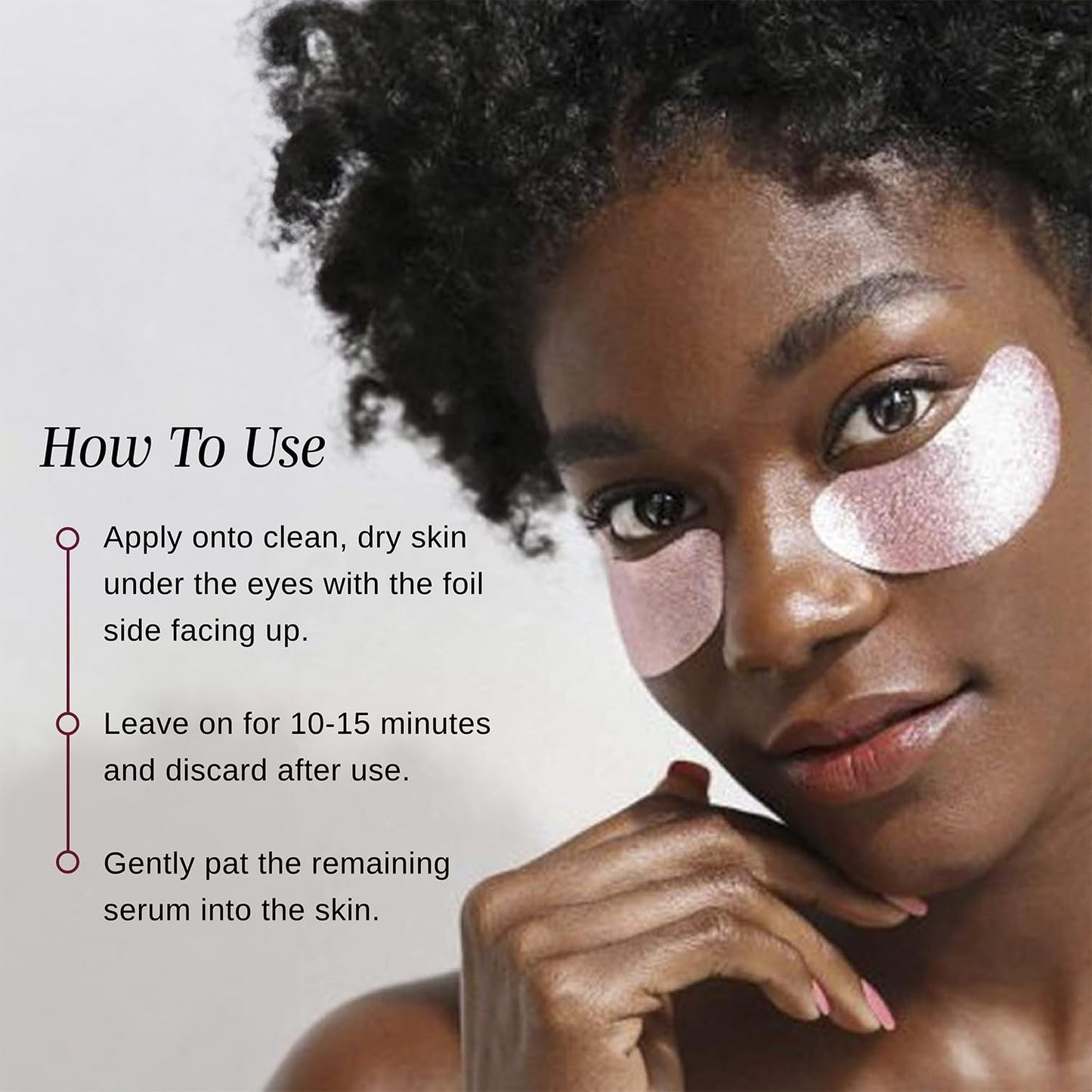 Wander Beauty Baggage Claim - Gold Foil Under Eye Patches For Dark Circles and Puffiness - Under Eye Mask Depuffs & Firms - Brightening Eye Mask for Under Eye Bags (6 Pairs)