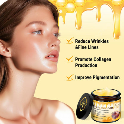 2pc Bee Venom Skin Restoration Cream, Bee Venom Skin Treatment Cream-Firms & Rejuvenates, Smooths Wrinkles & Fine Lines
