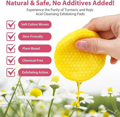 Turmeric kojic acid cleansing pads