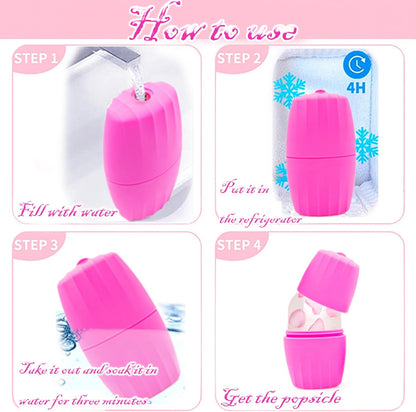 Ice Facial Cube Facial Beauty Ice Roller Skin Care Tools Ice Roller for Face and Eye Silicone Ice Mold for Face Beauty Ice Face Roller